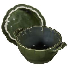 Staub Ceramic Cocotte Fesleğen Enginar Tencere 13 cm 450 ml