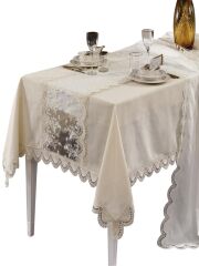 NAZİK HOME CLARA KREM MASA ÖRTÜSÜ