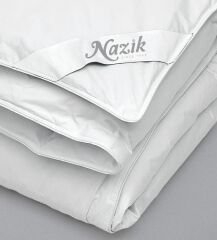 NAZİK HOME KAZ TÜYÜ YORGAN RENKLİ BİYELİ %5 KAZ GIDIK %95 KAZ SIRT ÇK