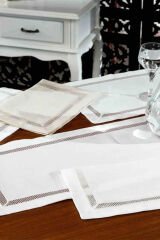NAZİK HOME LOTUS BEJ AMERİKAN SERVİS+RUNNER