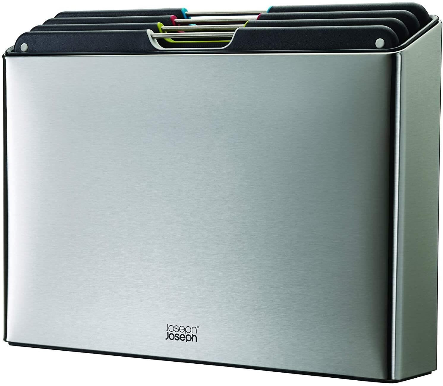 Joseph Joseph Folio Standlı Kesme Tahtası 4 lü Çelik Gri