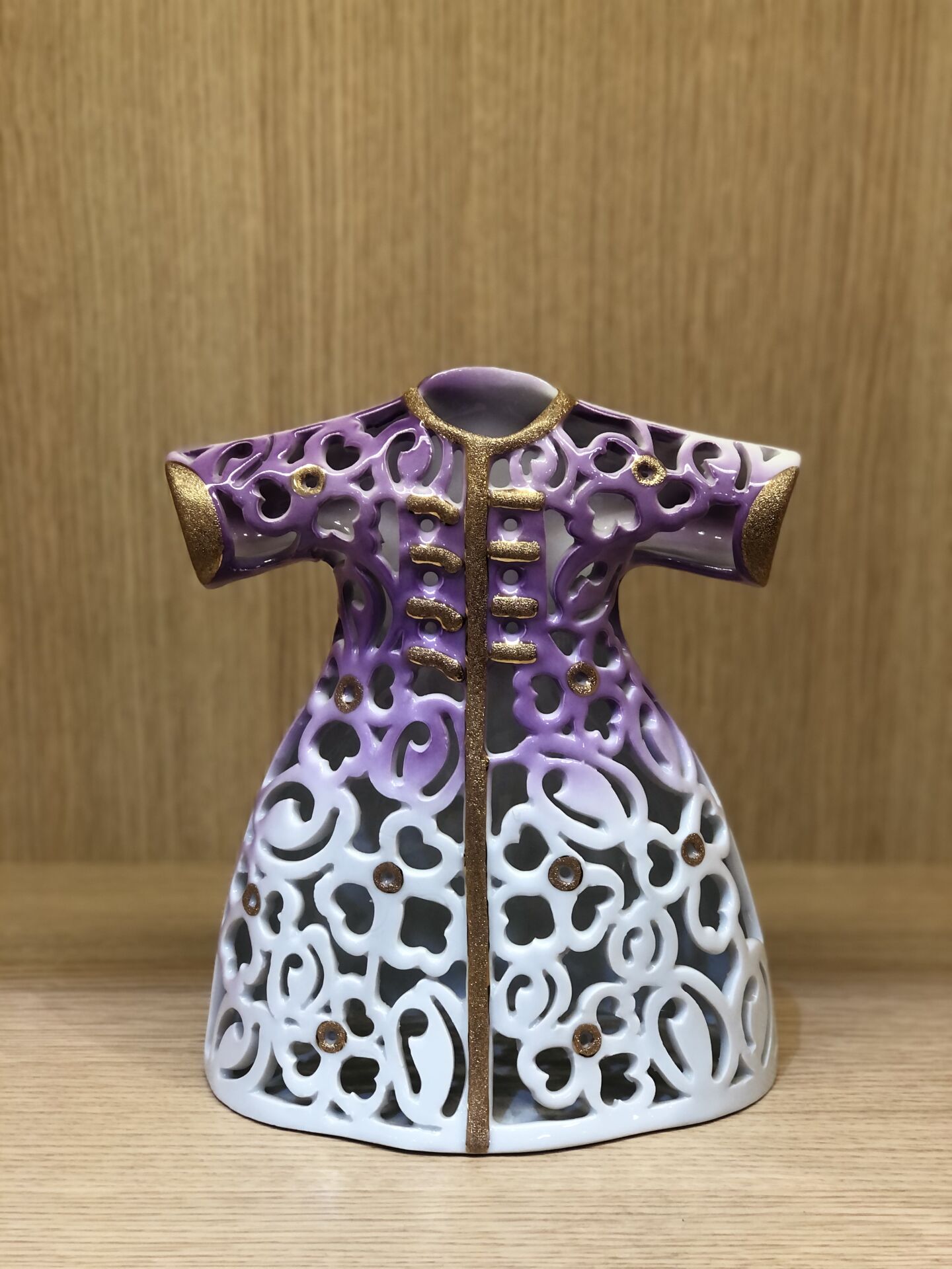 Güral Porselen 24 Cm El Dekoru Kadife Kutulu Dekoratif Kaftan