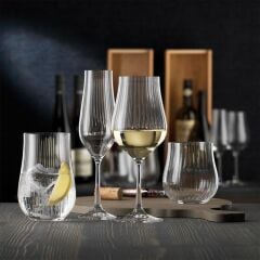 Bohemia Kristal Tulipa Jumbo Optikli 6’lı Kadeh Bardak Takımı 450 ML