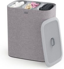 Joseph Joseph Tota 90 L Trio 3 Bölmeli Çamaşır Ayırma Sepeti Gri