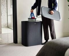 Joseph Joseph Tota 90 L Trio 3 Bölmeli Çamaşır Ayırma Sepeti Siyah