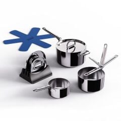 Josep Joseph Space 3 Ply Paslanmaz Çelik 9 Parça Tencere Seti
