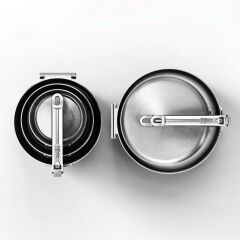 Josep Joseph Space 3 Ply Paslanmaz Çelik 12 Parça Tencere Tava Seti