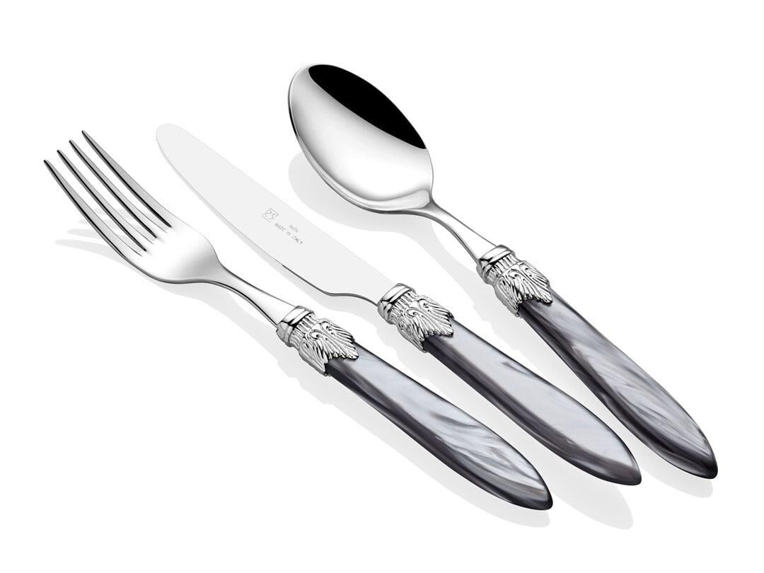 Rivadossi Laura Chrome Gri 75 Parça Çatal Bıçak Seti