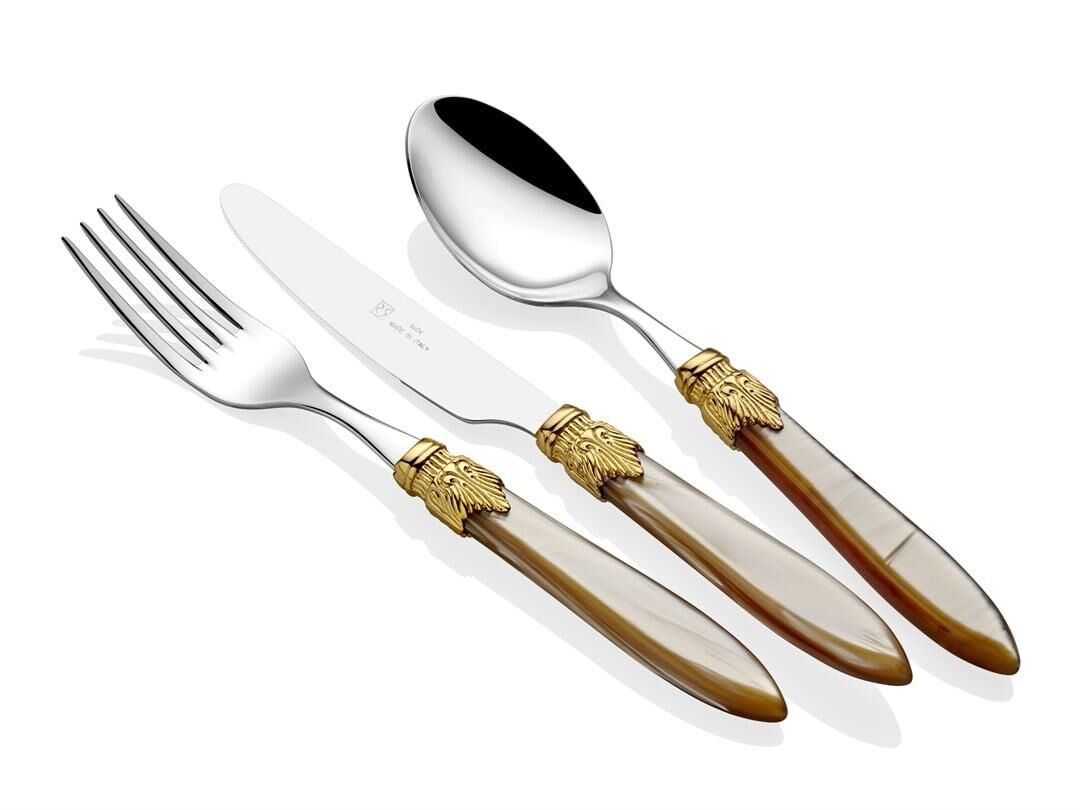 Rivadossi Laura Ring Şampanya 75 Parça Çatal Bıçak Seti