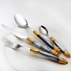 Rivadossi Arianna Ring Gri 75 Parça Çatal Bıçak Seti