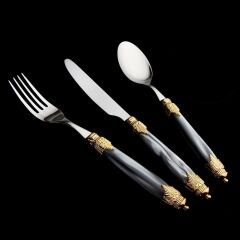 Rivadossi Arianna Ring Gri 75 Parça Çatal Bıçak Seti