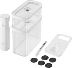Zwilling Fresh Save Cube Vakum Başlangıç Seti 5 Parça M Şeffaf Beyaz