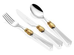 Rivadossi Vittoria Ring Şeffaf 75 Parça Çatal Bıçak Seti