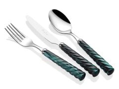 Rivadossi Vito Yeşil 75 Parça Çatal Bıçak Seti