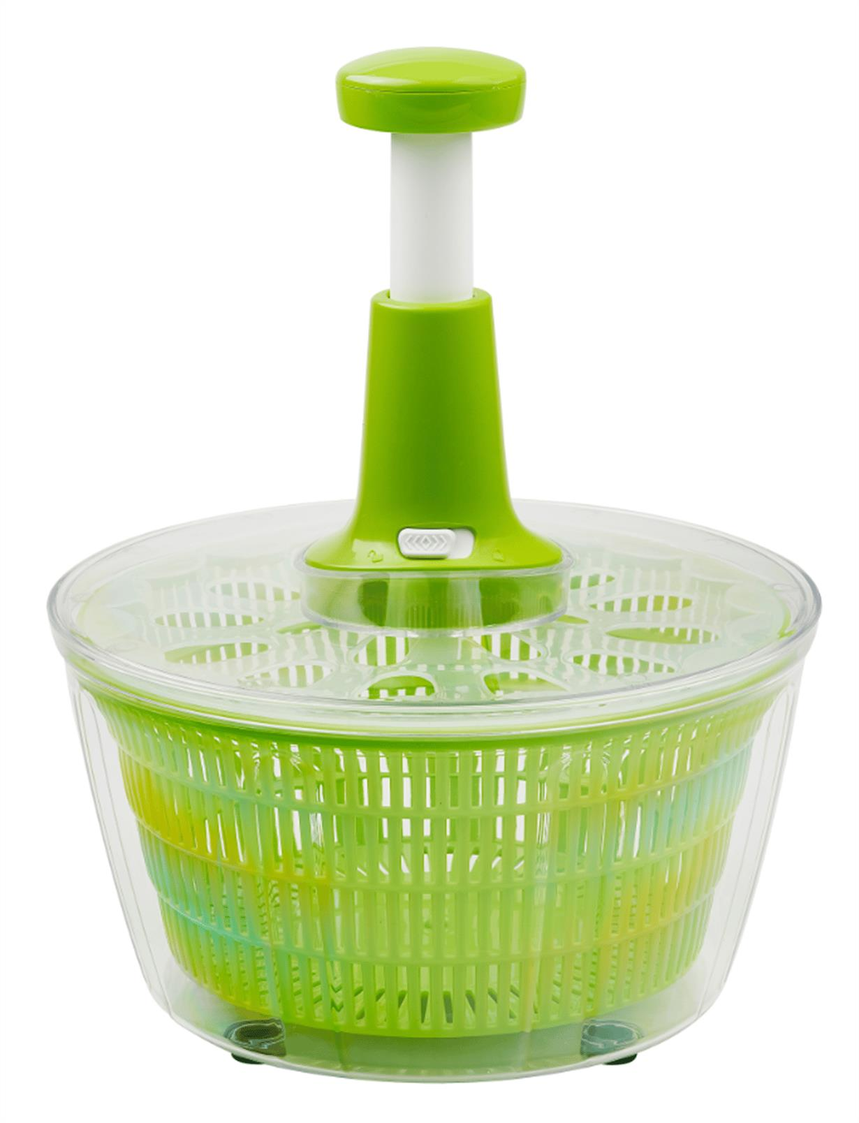 Leggno Pratico Kapaklı Salata Kurutucusu El Rendesi Seti Yeşil