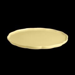 Emile Henry Madeleine Yuvarlak Servis Tabağı 31 cm Tereyağı Sarısı / Vanille