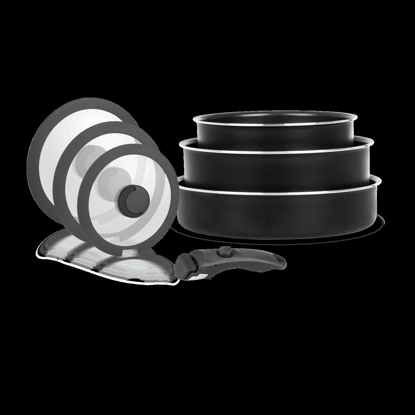 Leggno All İn One Sığ Tencere Seti Titanium 7 Parça