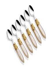 Rivadossi 6 Parça Çay Kaşık Seti Altın Toka