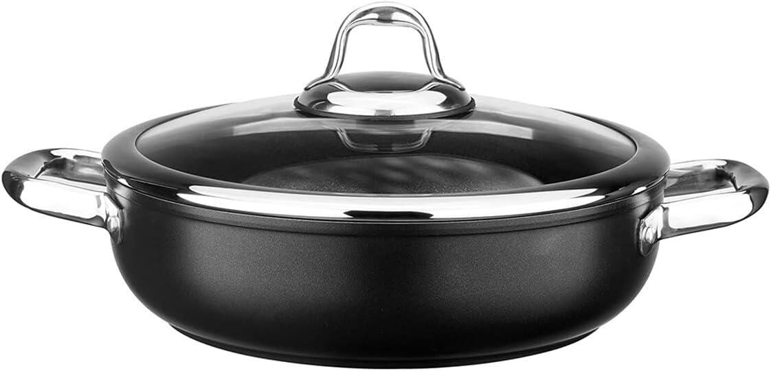 Leggno Master Titanium Sığ Tencere Siyah 26 cm