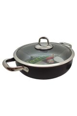 Leggno Master Titanium Sığ Tencere Siyah 28 cm