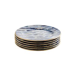 GÜRAL PORSELEN 7 PARÇA EL DEKORU PASTA SETİ