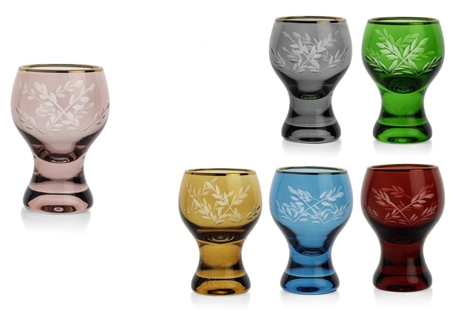 Mikasa Moor Molly 6lı Renkli Asorti Shot Bardak