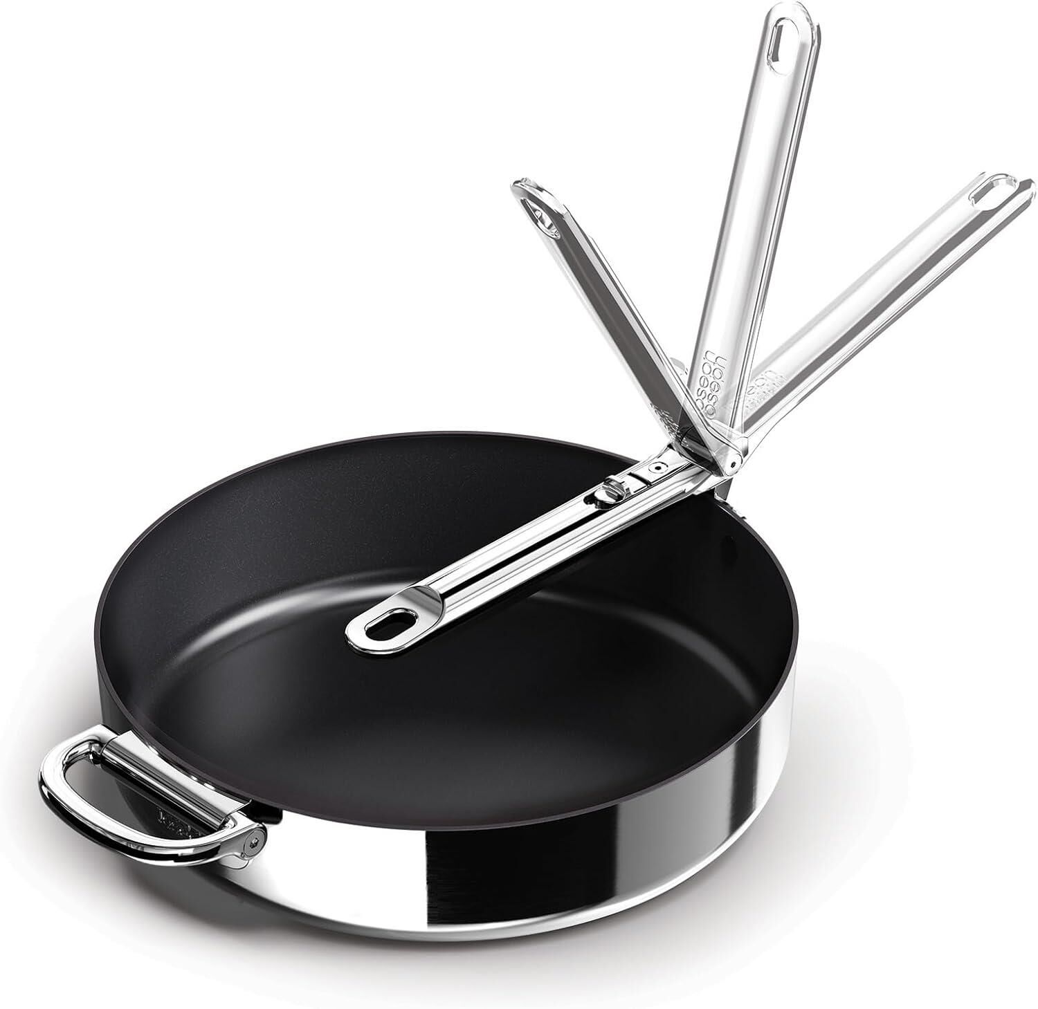 Joseph Joseph Space 3 Katmanlı Paslanmaz Çelik Seramik Kaplama 28 cm Kızartma Tavası