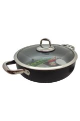 Leggno Master Titanium Sığ Tencere Siyah 24 cm