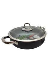 Leggno Master Titanium Sığ Tencere Siyah 24 cm