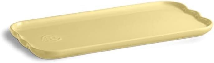 Emile Henry Madeleine Servis Tabağı 2 x 15 x 31,5 cm Tereyağı Sarısı / Vanille