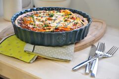 Emile Henry Tart-Börek-Flan Kabı 28 cm Ekru/Clay
