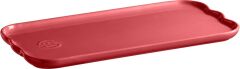 Emile Henry Madeleine Servis Tabağı 2 x 15 x 31,5 cm Pembe