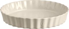 Emile Henry Tart-Börek-Fırın Kabı Yuvarlak 32 cm Ekru/Clay