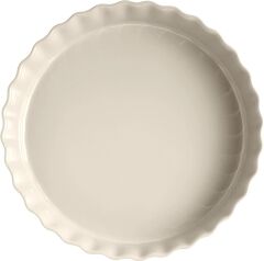 Emile Henry Tart-Börek-Fırın Kabı Yuvarlak 32 cm Ekru/Clay
