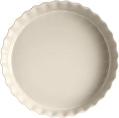 Emile Henry Tart-Börek-Fırın Kabı Yuvarlak 32 cm Ekru/Clay
