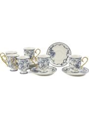 Mikasa Moor Luna Blue 6lı Kahve Fincan Seti 90cc