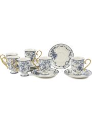 Mikasa Moor Luna Blue 6lı Kahve Fincan Seti 90cc