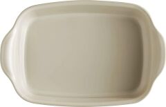 Emile Henry Fırın Kabı Dikdörtgen 30 x 19 cm Ekru/Clay