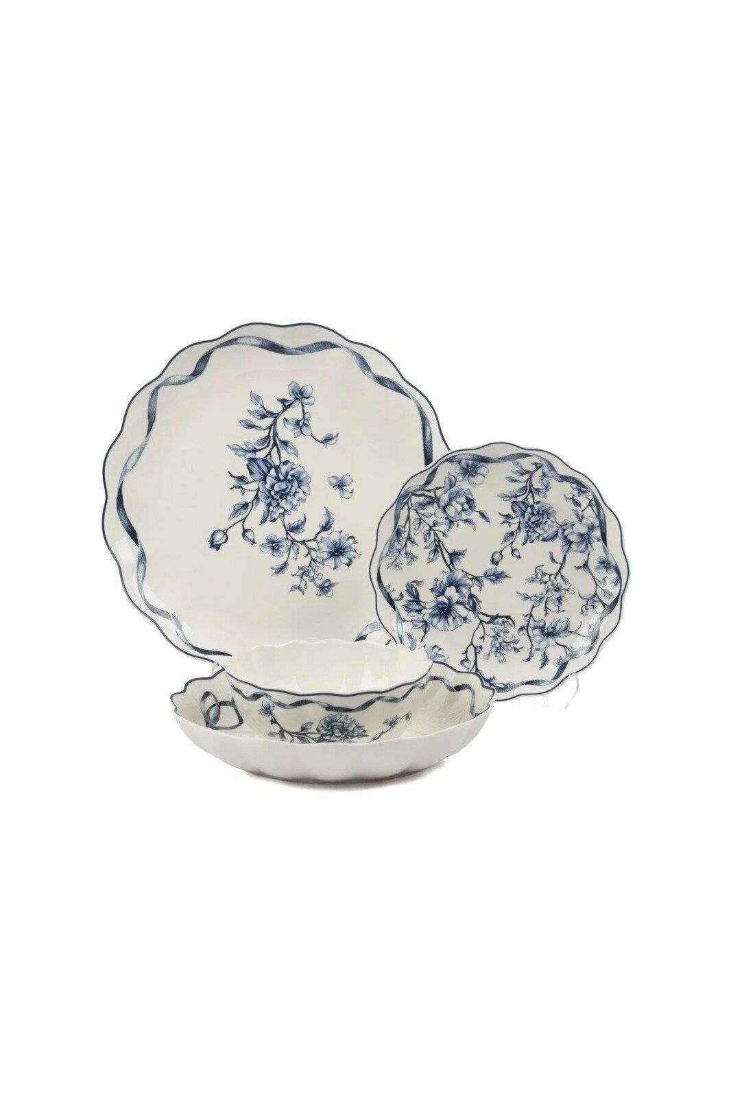 Mikasa Moor Luna Blue 24 prç Yemek Takımı