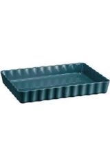 Emile Henry Tart-Börek Fırın Kabı Dikdörtgen 33 x 24 cm Mavi/Blue Flame