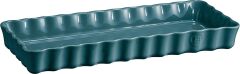 Emile Henry Tart-Börek Fırın Kabı Dikdörtgen 36.5 x 15 cm Mavi/Blue Flame