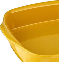 Emile Henry Fırın Kabı Dikdörtgen 42 x 28 cm Mat Sarı/Provence Yellow