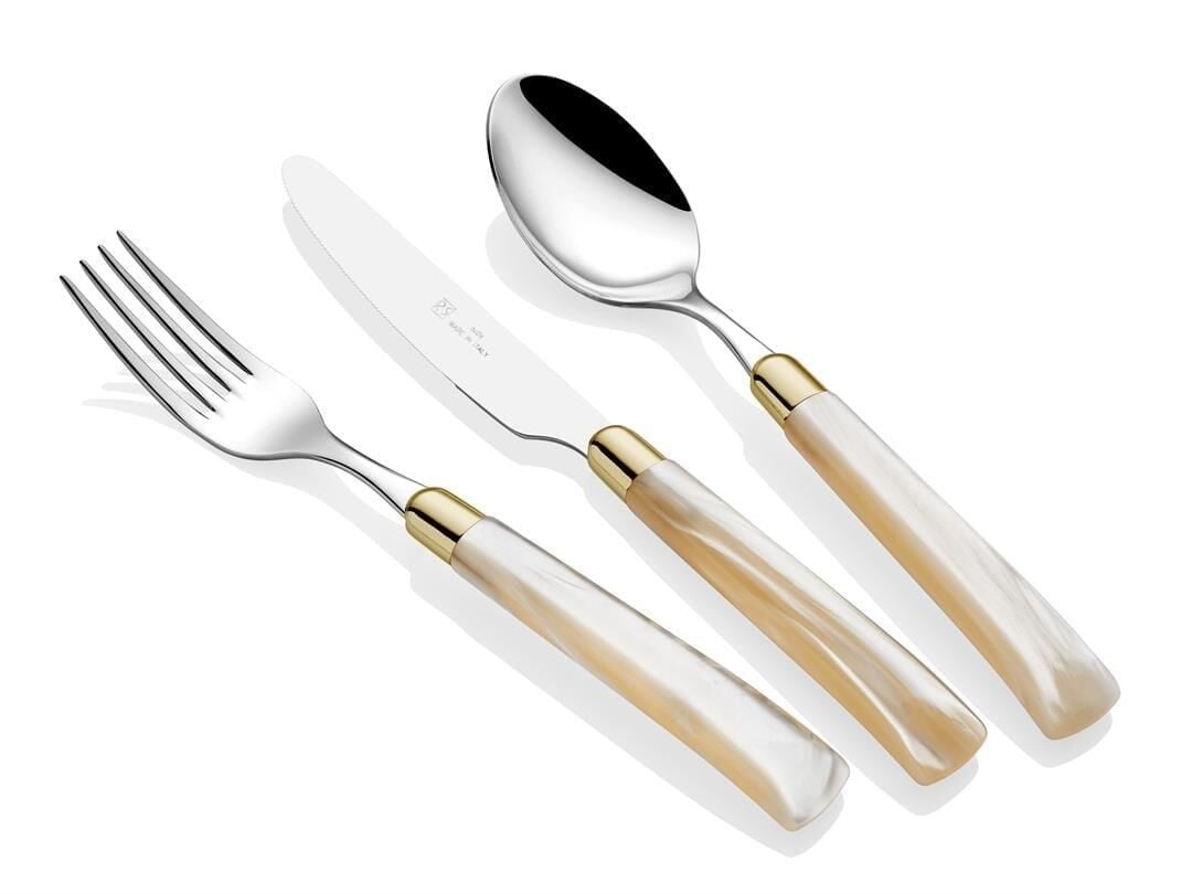 Rivadossi Giada Ring Kemik 75 Parça Çatal Bıçak Seti