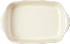 Emile Henry Fırın Kabı Dikdörtgen 36 x 23 cm Ekru/Clay